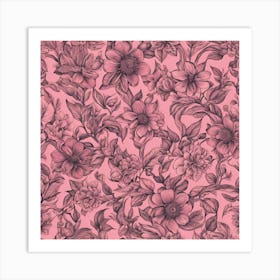 Pink Roses 1 Art Print