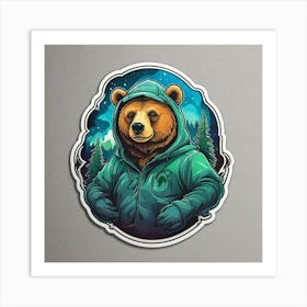 Bear In The Woods Art Print