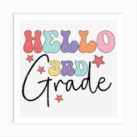 Hello 3rd Grade Art Print