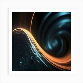 Abstract Swirls Art Print