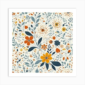 Floral Pattern 40 Art Print