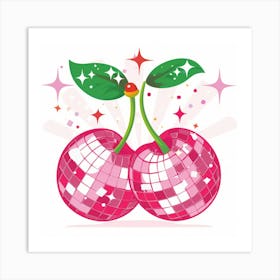 Cherries On A Disco Art Print