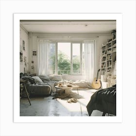 Room With A Guitar Art Print