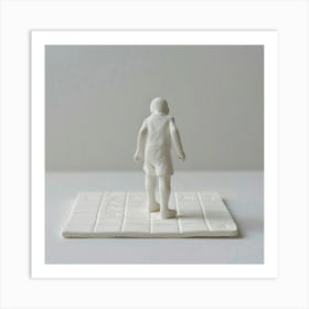 Boy On A Tile Art Print