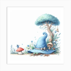 Tale of The Blue Hat 3 Art Print