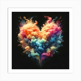 Heart Of Smoke Art Print