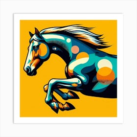 Colorful Horse 1 Art Print