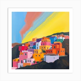 Santorini Village Art Print