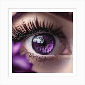 Purple Eye 2 Art Print