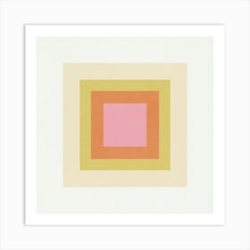 Minimalist Abstract Geometries - Candy 03 Art Print