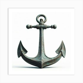 Old Ship Anchor 1 Nautical Art Print