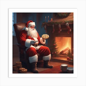 Christmas Santa 32 Art Print