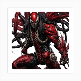 Venom in action 1 Art Print