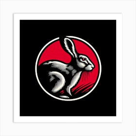 Rabbit Logo 2 Art Print