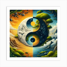 Yin Yang 5 Art Print