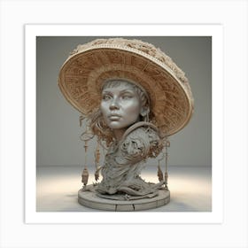 Bust Of A Woman 2 Art Print