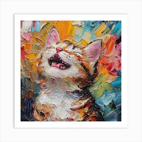 Kitty Painting 1 Art Print