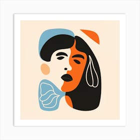 Woman'S Face 5 Art Print