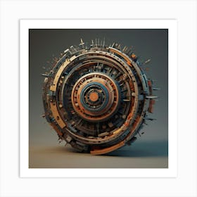 Futuristic Sphere Art Print