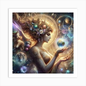 Ethereal Goddess Art Print