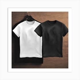 Black And White T - Shirts Art Print