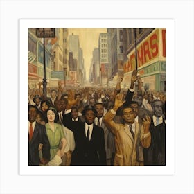 March Of The People Art Print