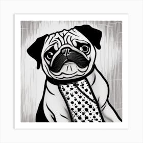 Pug Dog2 Art Print