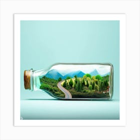 Life in a bottle 2 Art Print