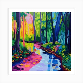 Stream In The Woods 3 Art Print