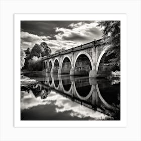 Bridge Over The River Art Print