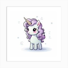 Cute Unicorn 175 Art Print