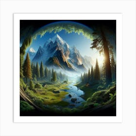 Landscape Painting 5 Art Print