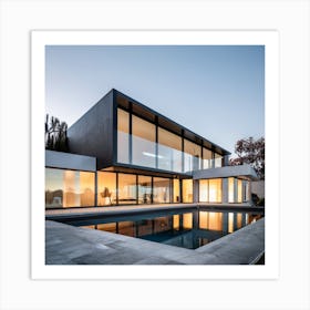 Modern House In Spain Art Print