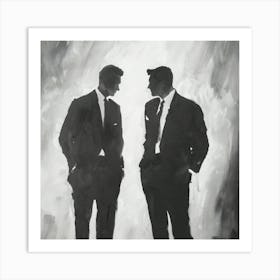 Two Men In Suits Art Print