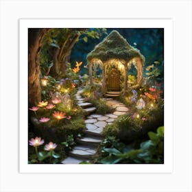 Fairy Garden paintings art print 1 Art Print