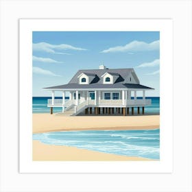 Beach House Art Print (4) Art Print