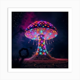 Psychedelic Mushroom 1 Art Print