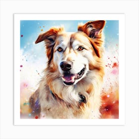 Dog Painting Art Print