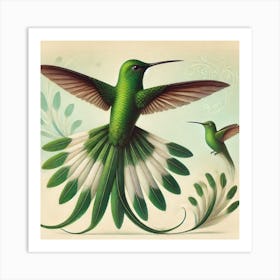 Hummingbirds Art Print