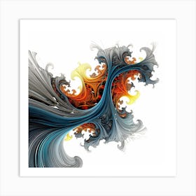 Abstract Fractal 1 Art Print