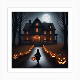 Halloween Pumpkins 1 Art Print