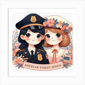 American Street Officer Art Print