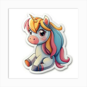 Unicorn Sticker 50 Art Print