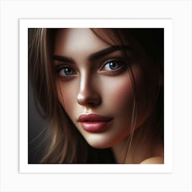 Most Beautiful woman from Russia, DALL-E 13 Art Print