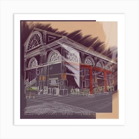 Altrincham Market in Manchester Art Print