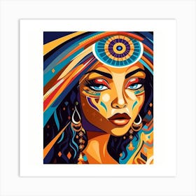 Eagle Woman Art Print