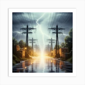 Electricity Art Print