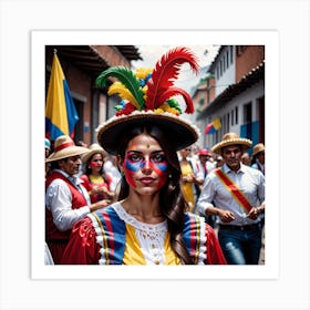 Colombia Street Scene Art Print