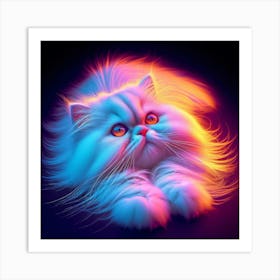 Creative Feline Cat Artwork 40 Art Print