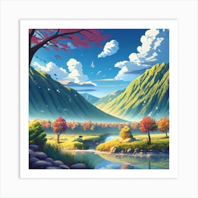 Landscape Painting 1 Art Print